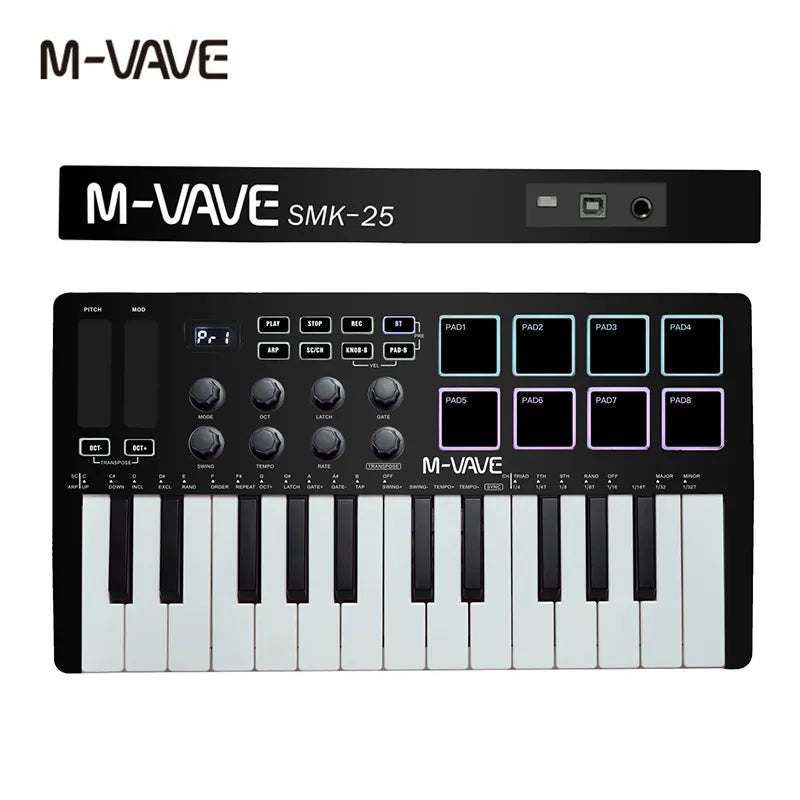 M-VAVE 25-Key MIDI Control Keyboard
